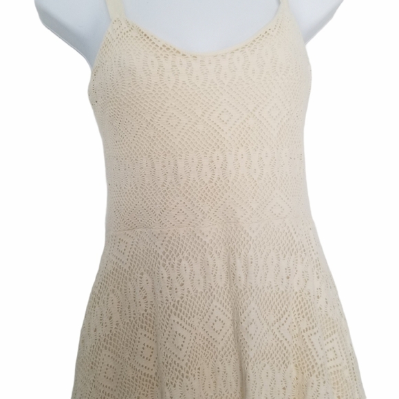 Aqua Womens Ivory Crochet Size Small Sundress. - Picture 3 of 7